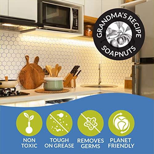 BubbleNut Wash- Natural, Organic Multipurpose Kitchen Cleaner Spray - for Oven, Chimney, Gas Stove, Sink, Slab, Platform, Tiles- Hard Stain & Grease Remover (500 ml X 2) - Image 3