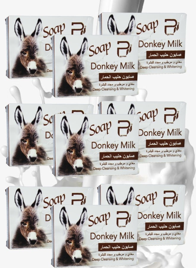 PYRON 9 pieces Pyron Donkey Milk Soap Deep Cleansing And Whitening - Image 1