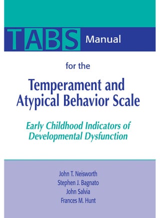 Manual for the Temperament and Atypical Behavior Scale (Tabs) - pzsku/ZAC5CECA3C2C4F21F059EZ/45/1746215738/ea29ad65-2c15-4482-9358-3d5237b32779