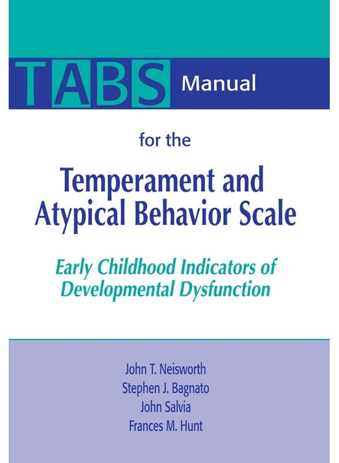 Manual for the Temperament and Atypical Behavior Scale (Tabs)