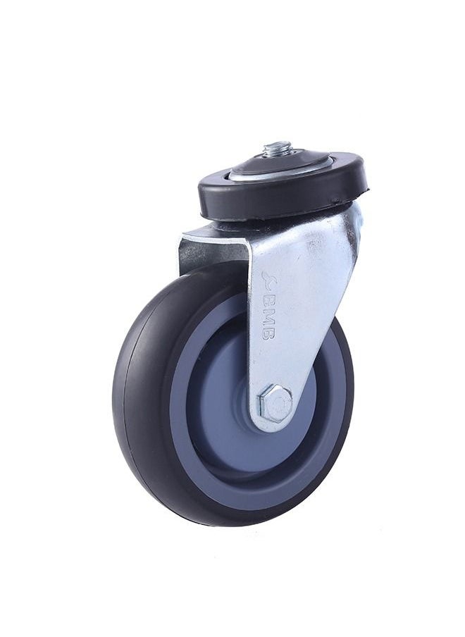 BMB tools - Shopping trolley wheel 4 Inch |Shopping Cart Replacement Wheels, Heavy Duty Stem Caster Wheels|Stem Casters No Noise Swivel Castors - Image 1