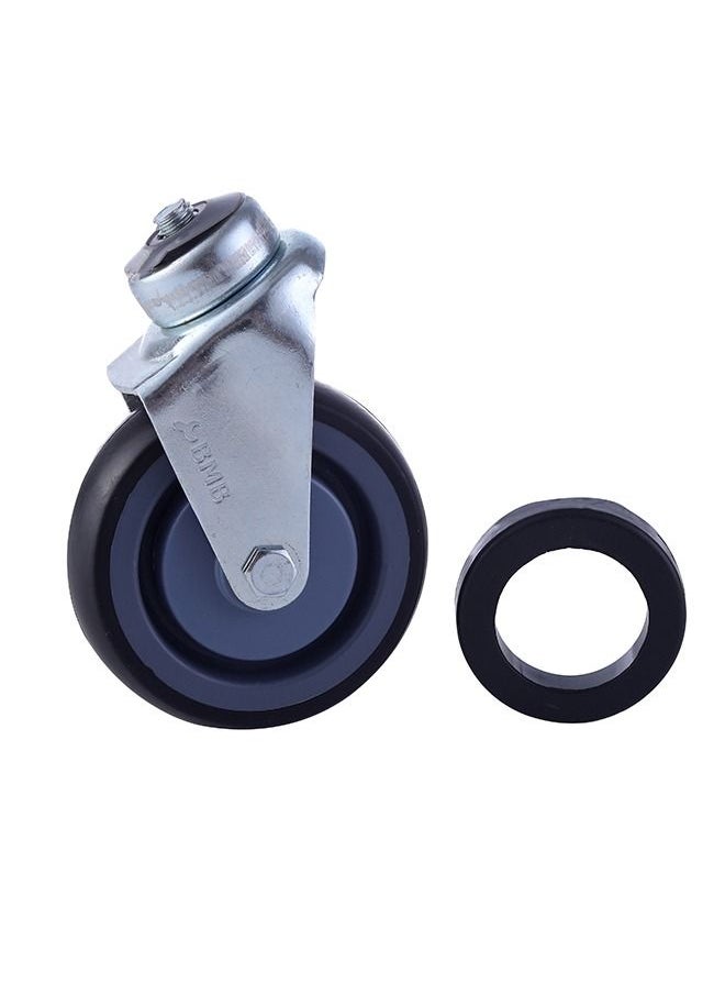 BMB tools - Shopping trolley wheel 4 Inch |Shopping Cart Replacement Wheels, Heavy Duty Stem Caster Wheels|Stem Casters No Noise Swivel Castors - Image 1