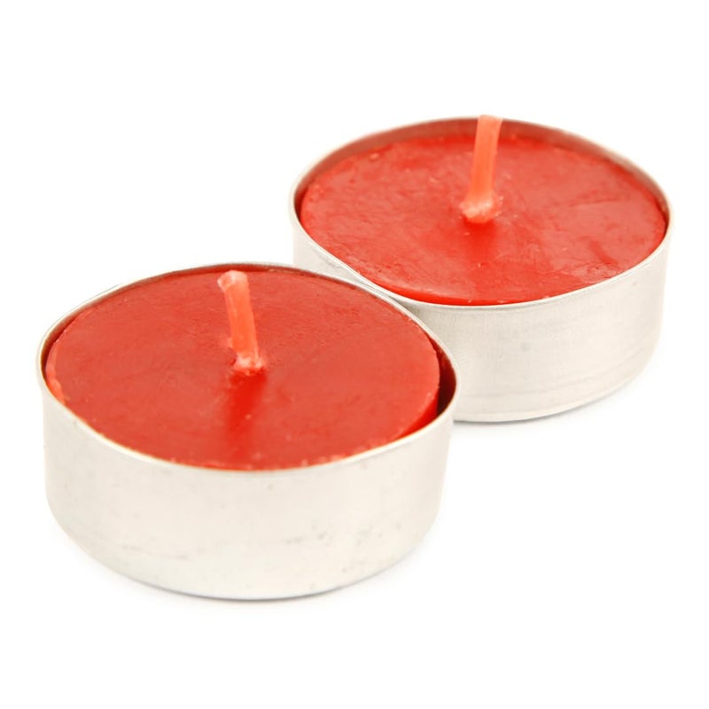 Kriti Life Rose Scented Tealight Candles 100 Paraffin Wax Smokeless Long Burn Time 45 Hours Dripless Red Candles for Home Dcor Diwali Weddings Meditation Set of 50  - Image 2