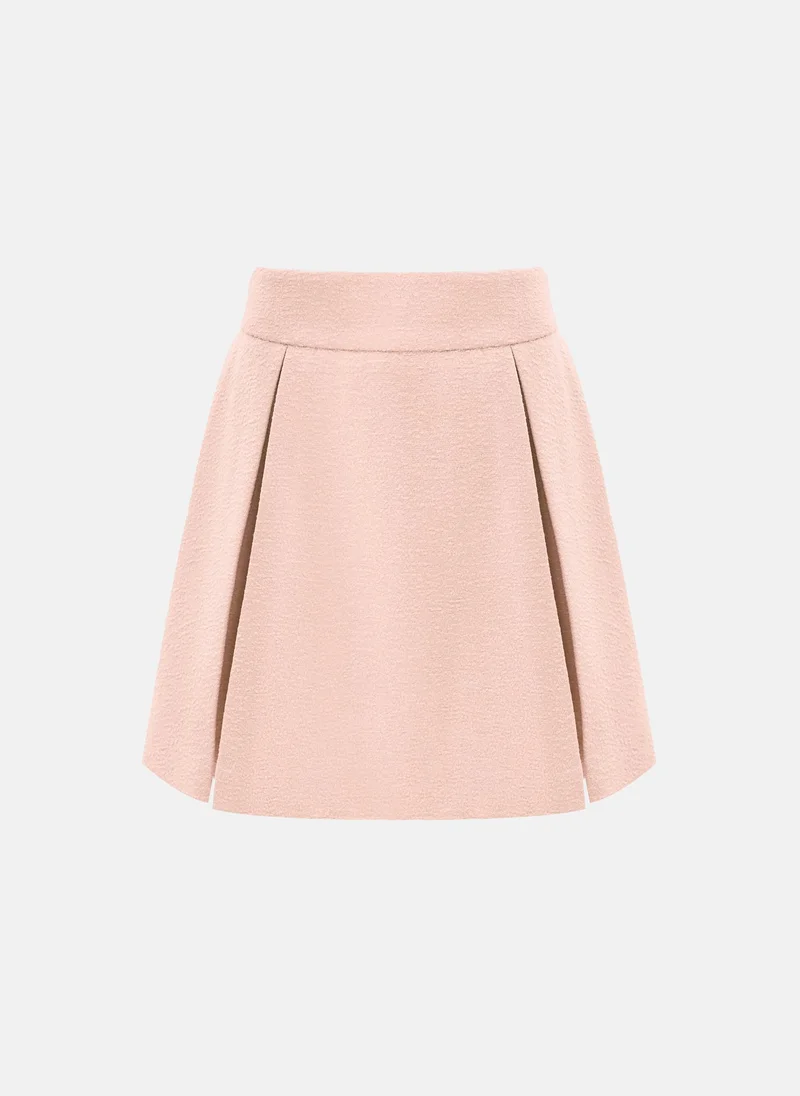 Lichi Flared mini skirt with pleats on the sides