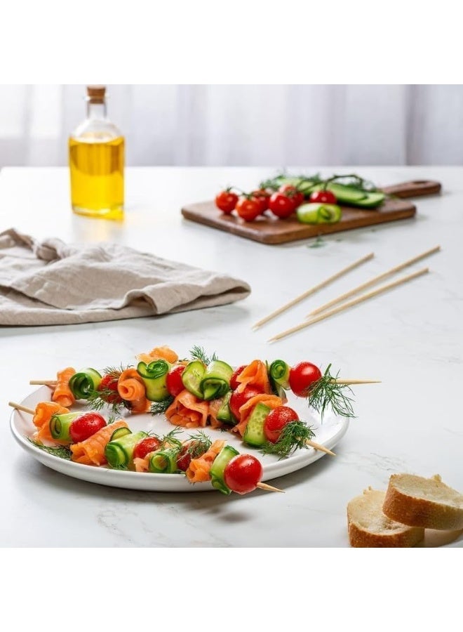 Grill Master Bamboo Skewers for BBQ & Grilling – Food-Grade Wooden Skewers for Kebabs, Satay & Appetisers | Strong, Smooth & Splinter-Free- 50-Pieces - Image 4