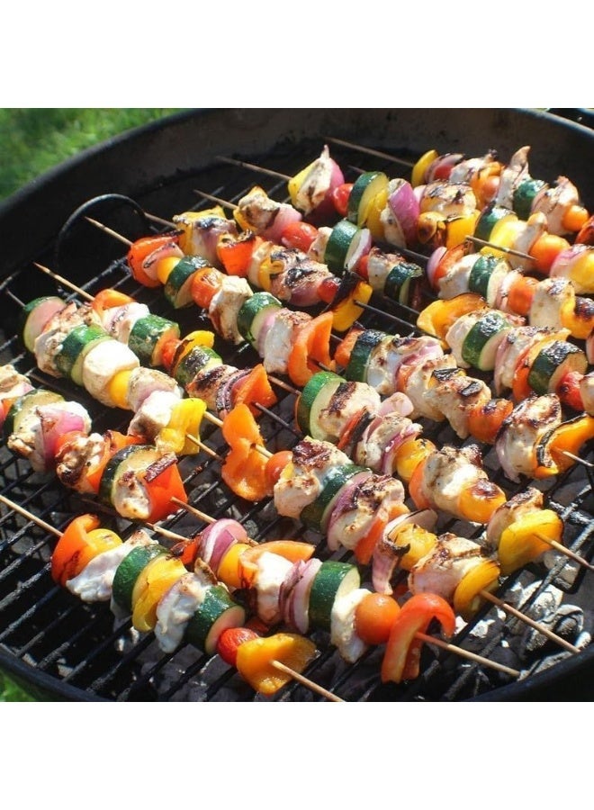 Grill Master Bamboo Skewers for BBQ & Grilling – Food-Grade Wooden Skewers for Kebabs, Satay & Appetisers | Strong, Smooth & Splinter-Free- 50-Pieces - Image 2
