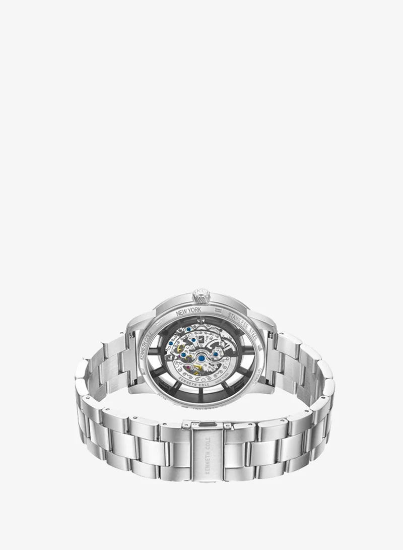 Kenneth Cole New York  Kenneth Cole New York 44.5mm Automatic Men's Watch with Blue Dial & Stainless Steel Bracelet for Men | Best Price UAE