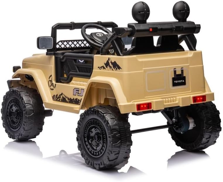 TOYOTA FJ Cruiser 12V Ride-On Car – Rugged Adventure & Iconic Style (Khaki) - Image 1