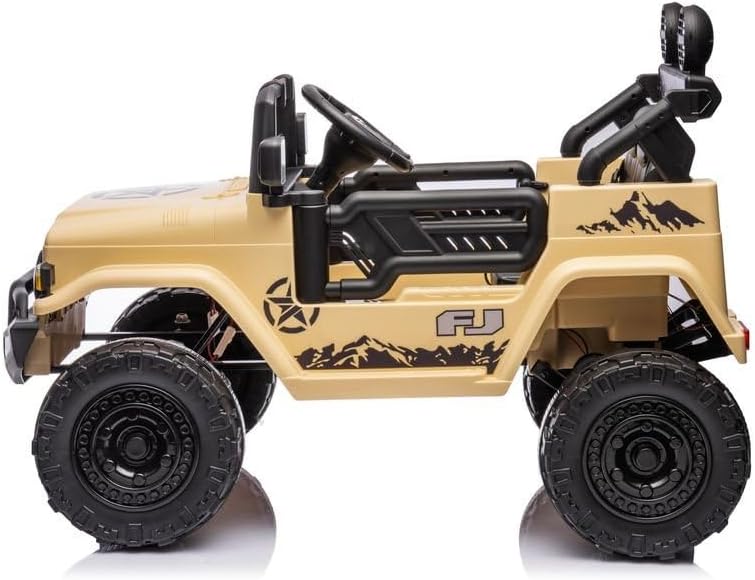 TOYOTA FJ Cruiser 12V Ride-On Car – Rugged Adventure & Iconic Style (Khaki) - Image 2