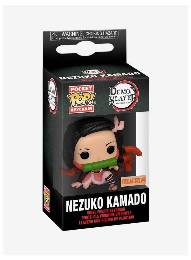 Funko Pocket Pop Demon Slayer: Kimetsu No Yaiba Nezuko Kamado (Crouching) Vinyl Keychain Boxlunch Exclusive - Image 2