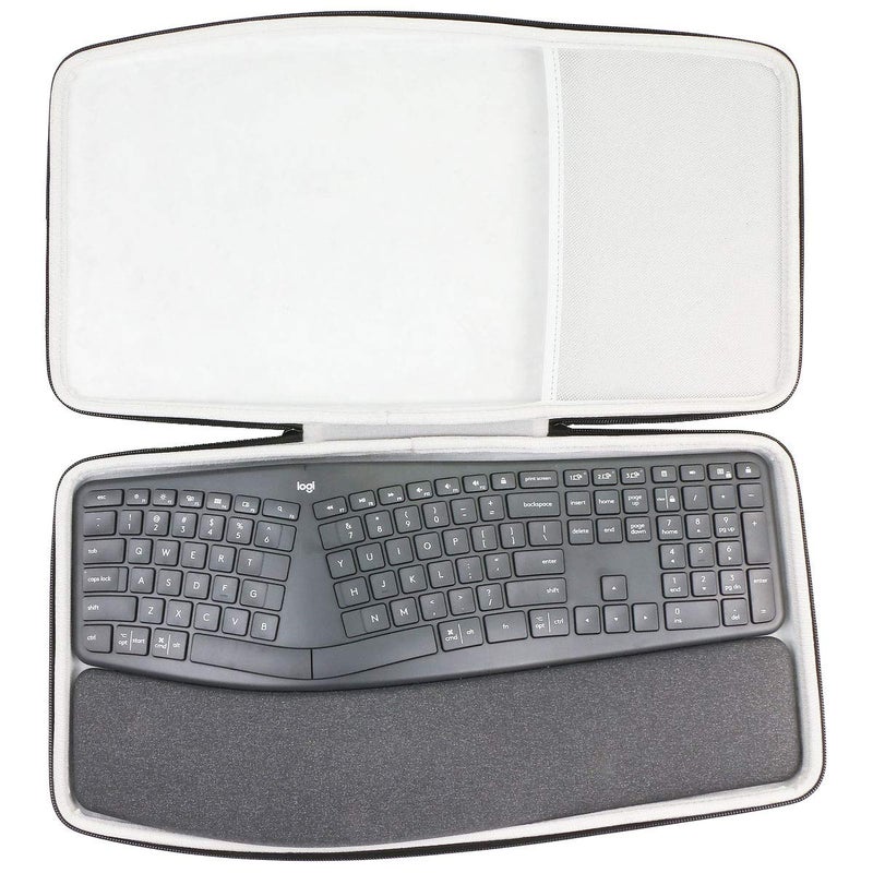 co2CREA Hard Travel Case Replacement for Logitech Ergo K860 Wireless Ergonomic Keyboard - Image 1