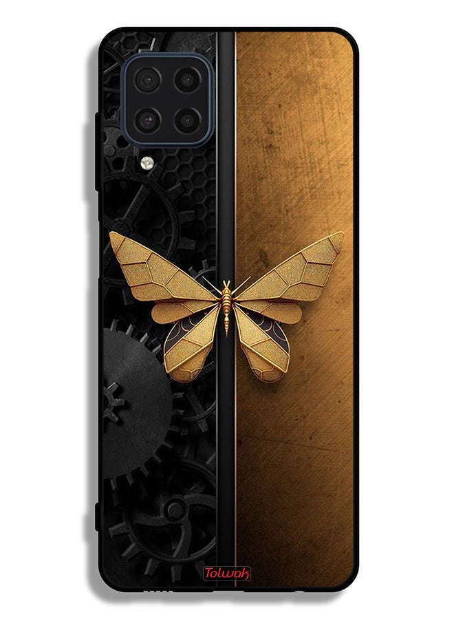 Tolwak غطاء حماية من سامسونج جالاكسي M22 بتصميم فراشة فولاذية - Image 2