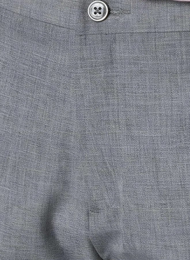 Splash FAV GREY Regular Fit Flexi Waist Formal Trousers for Men | Best Price UAE