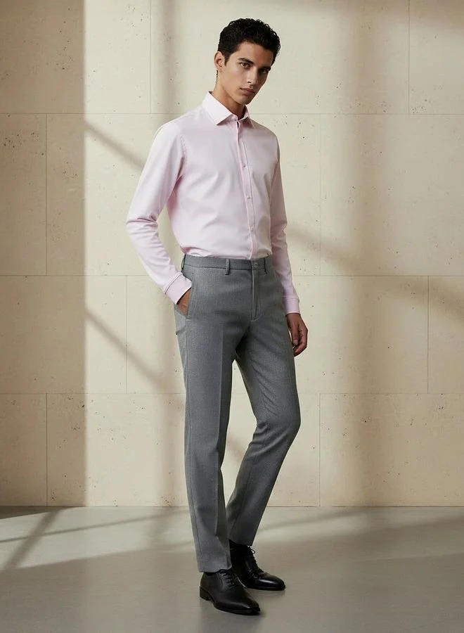 Splash FAV Regular Fit Flexi Waist Formal Trousers