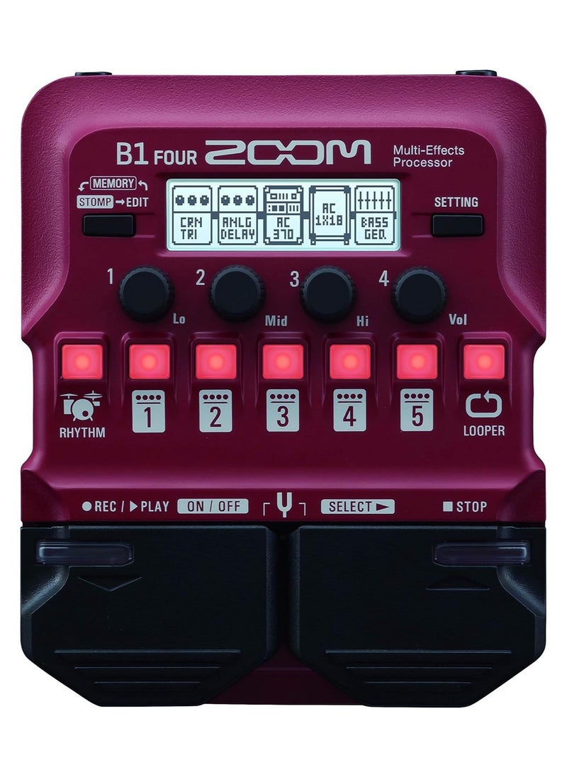 دواسة الجيتار ذات المعالج متعدد التأثيرات Zoom B1FOUR Bass - pzsku/ZAC5D7AC1C73C72785D00Z/45/_/1721468302/8d20aa64-a7c2-4933-8302-9f85be170334