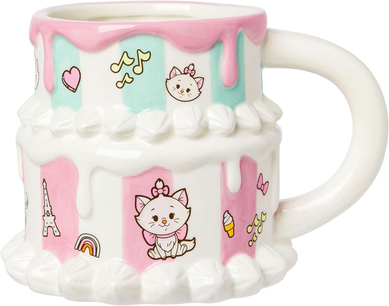Silver Buffalo The Aristocats Marie Cake Ceramic 3D Sculpted Mug - Image 1