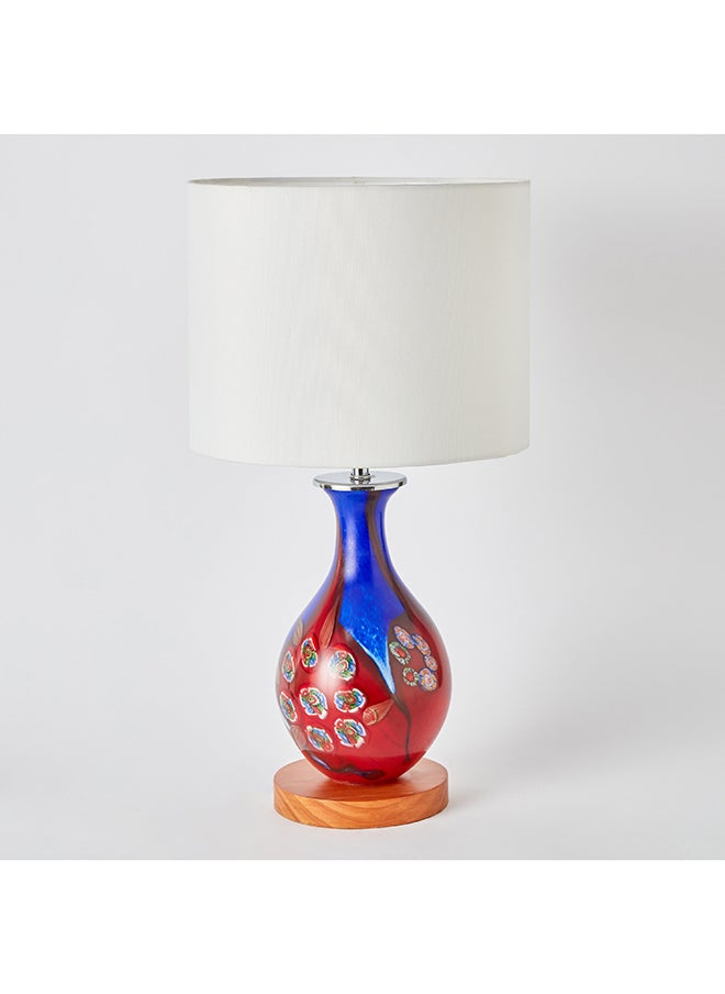 Galena Glass Lamp with Wooden Base and Canvas Shade 58 x 30 cm - pzsku/ZAC5DA3F78087BFB73DD8Z/45/_/1707896331/1def5a42-f6fc-4f2f-bbd2-7b8ba48a37f2