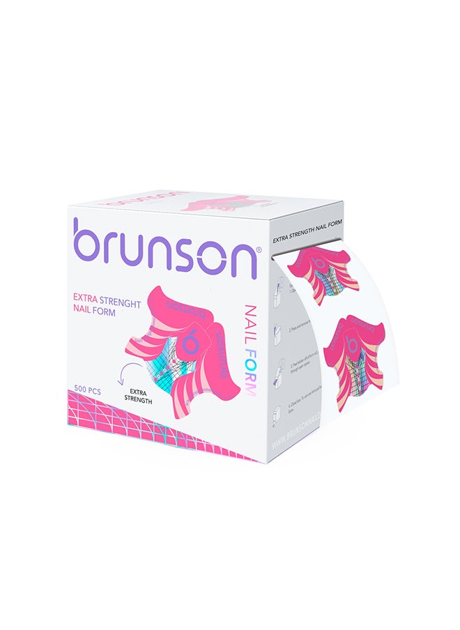 brunson Extra Strength Nail Form 500 Pieces BNFESP  - Image 3