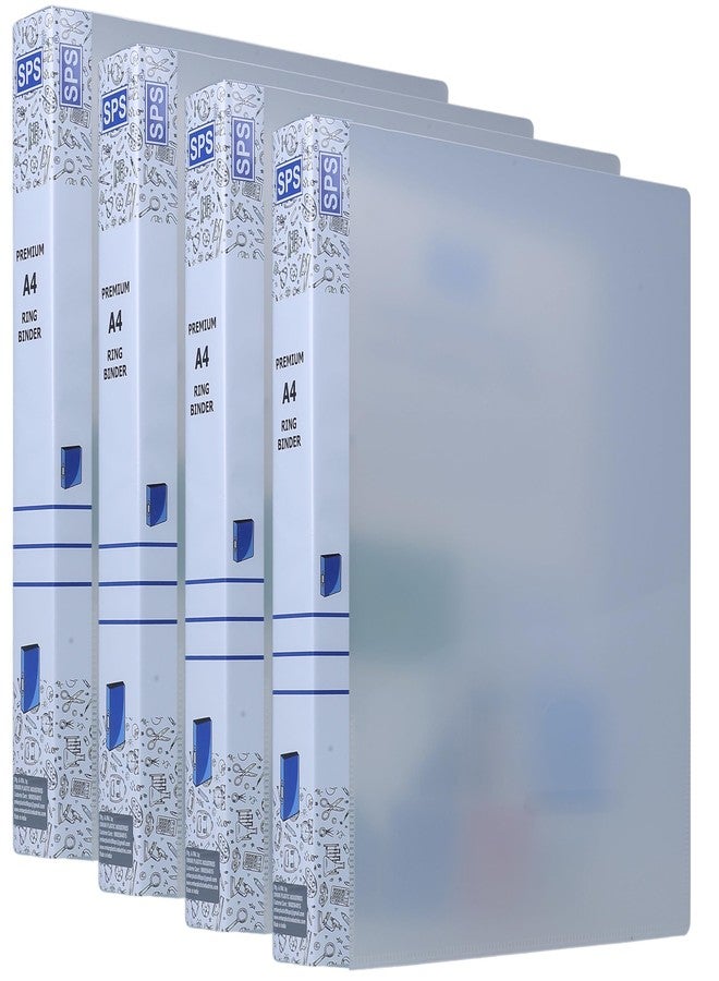 اس بي اس ملف SPS بحجم A4 ذو حلقات ثنائية الأبعاد، ملف مكتبي للشهادات والمستندات، غير لامع - عبوة من 4 قطع - Image 1