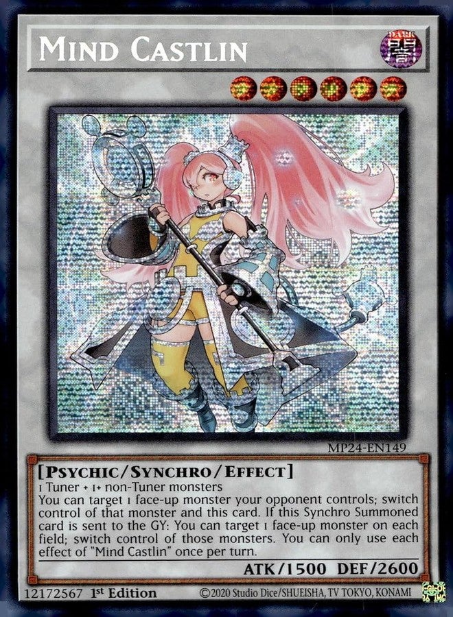 Yu-Gi-Oh! Mind Castlin - MP24-EN149 - Prismatic Secret Rare - 1st Edition