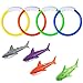 Fullsexy Pool Diving Toys Underwater Swimming Pool Toys for Kids Ages 48 Diving Rings and Training Sharks for Learning to Swim 8 Pack - Image 3