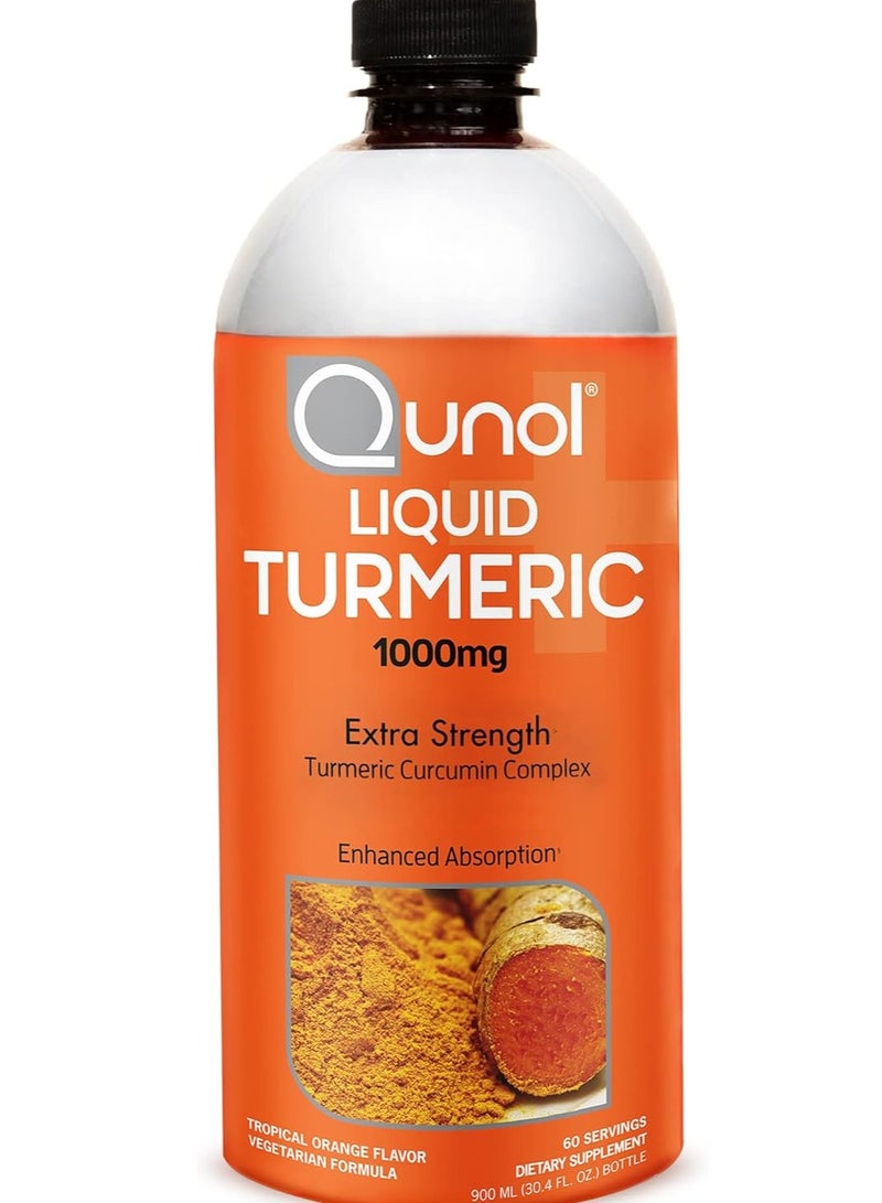 كونول كركمين الكركم السائل مع الفلفل الأسود، مكمل الكركم بتركيز 1000 ملغ، لصحة المفاصل، 30.4 أونصة سائلة، 60 حصة - Image 1