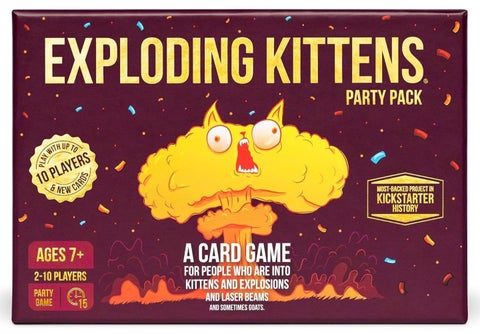 حفلة القطط المتفجرة - لعبة ورق روليت روسية، ألعاب حفلات عائلية سهلة - ألعاب ورق للكبار والمراهقين والأطفال