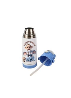PRINTSHOP4ME Kids Unisex Insulated Stainless Steel Water Bottle With Straw-Insulated For Hot&Cold Drinks|Ideal For School|Kids Boys And Girls Water Bottle Easy-To-Carry-350ml  - Image 3
