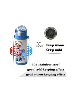 PRINTSHOP4ME Kids Unisex Insulated Stainless Steel Water Bottle With Straw-Insulated For Hot&Cold Drinks|Ideal For School|Kids Boys And Girls Water Bottle Easy-To-Carry-350ml  - Image 5