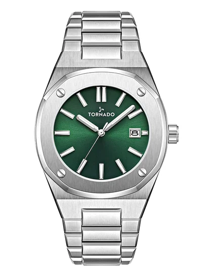 TORNADO Men's Steel Analog Watch T23003-SBSH - 42x51.5  mm