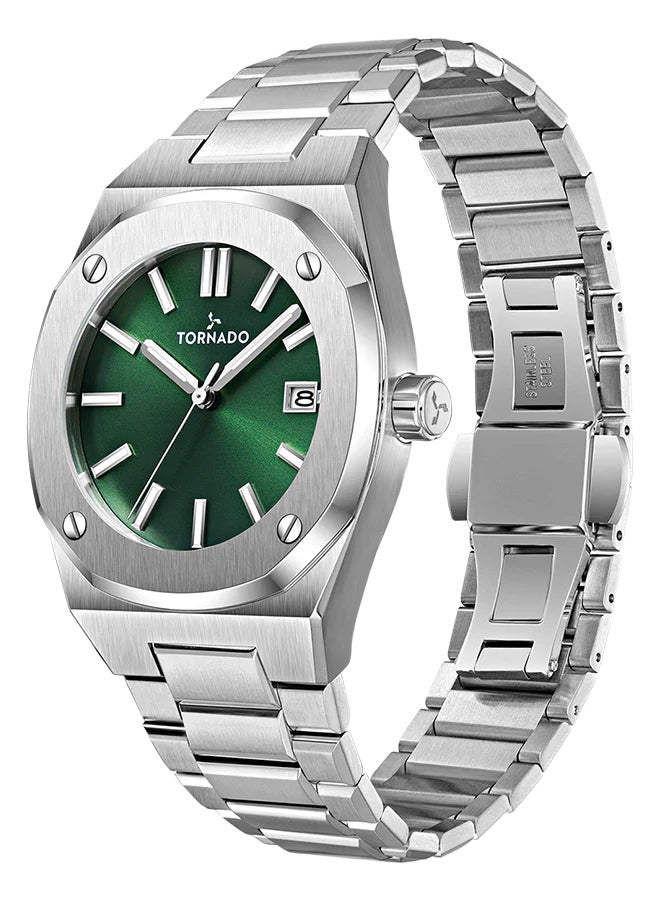 TORNADO Men's Steel Analog Watch T23003-SBSH - 42x51.5  mm - Image 2