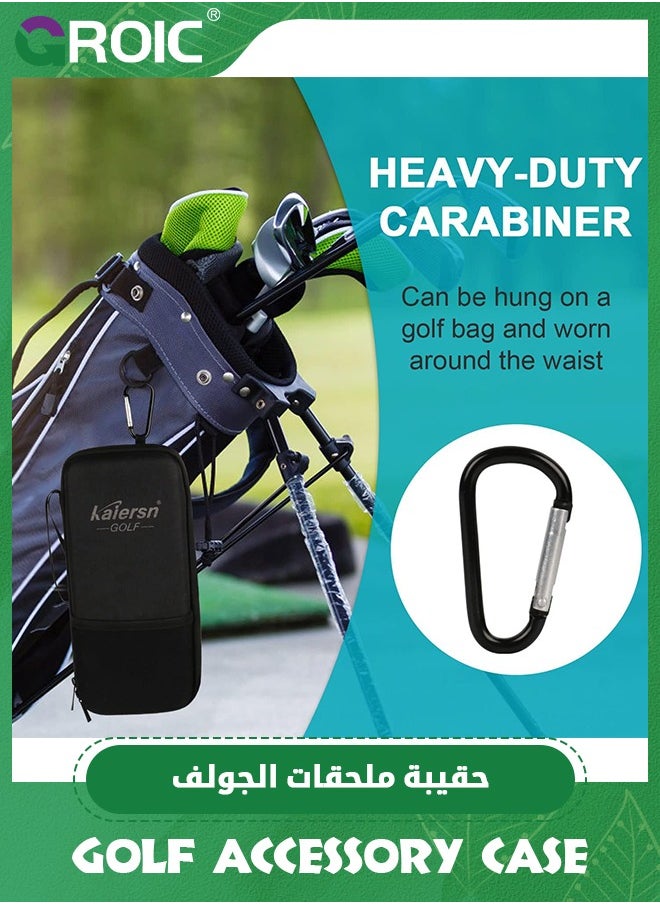 GROIC Golf Accessory Case, Golf Bag Organizer, Airtight, Water-Resistant, Protective Hard Case for Phone, Tees, Ball Markers, Repair Tools and Golf Essentials, Removable Golf Glove Hanger/Dryer  - Image 5