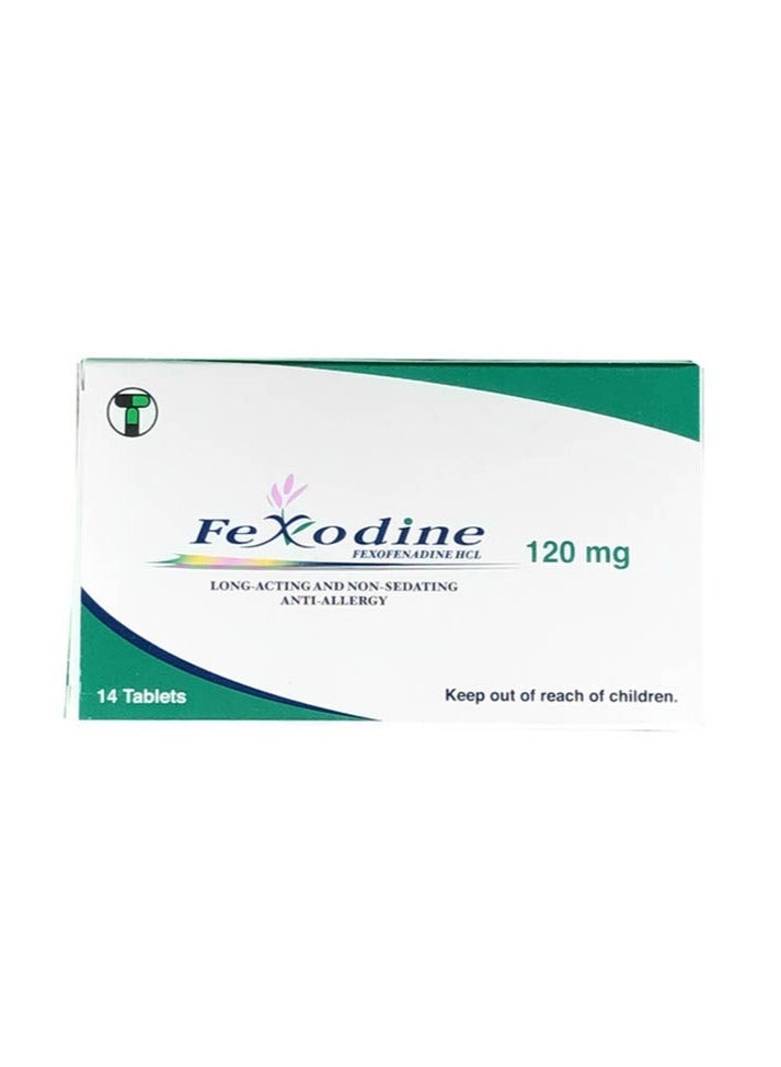 Fexodine 120mg Tablet 14's