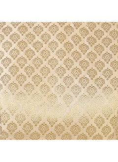 Studio Shringaar Studio Shringaar Women's Readymade Pastel Brocade Elbow Length Sleeves Saree Blouse (Gold, 50)  - Image 5