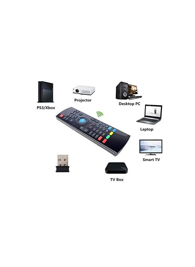 SmartGrist Favormates Air Remote Mouse MX3 Pro,2.4G Backlit Kodi Remote Control,Mini Wireless Keyboard & Infrared Remote Control Learning, Best for Android Smart Tv Box HTPC IPTV PC Pad Xbox Raspberry pi 3 - Image 5