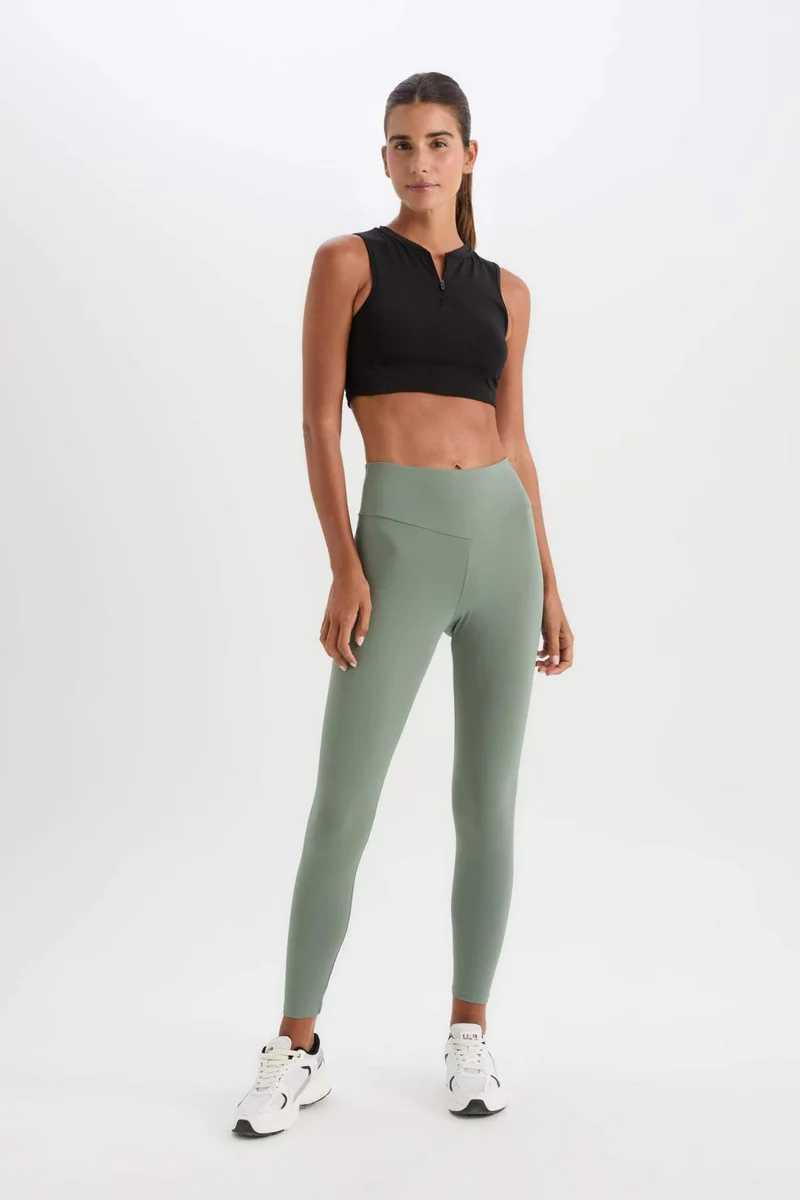 Defacto  DeFactoFit Printed Waist-Wrapping Sports Leggings for Women | Best Price UAE