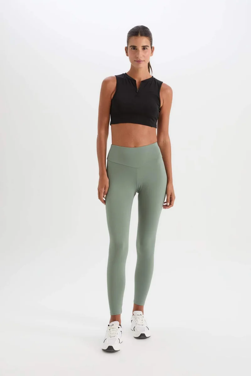 ديفاكتو DeFactoFit Printed Waist-Wrapping Sports Leggings