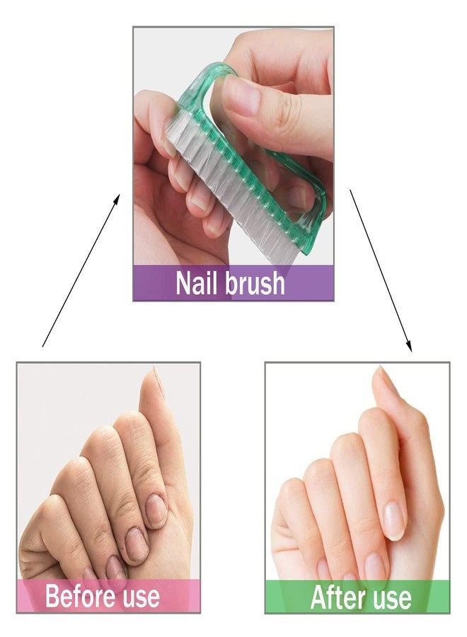 Gonegal Nail Cleaning Brush, Fingernail Brush with Plastic Handle Nail Scrubber for Cleaning Toenails - Easy to Use Nail Scrub Brush - Nail Cleaner Brushes 4 Pcs - Image 5