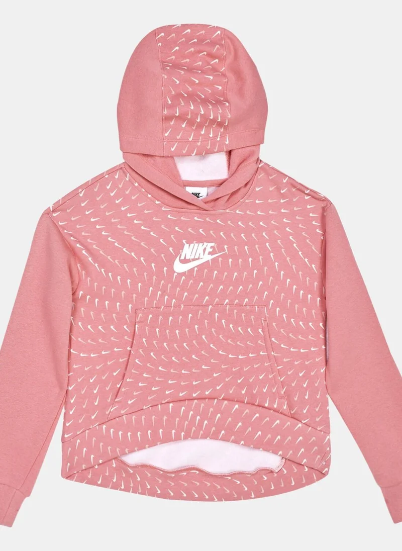 Nike Kids' Sportswear Fleece Allover Print Hoodie