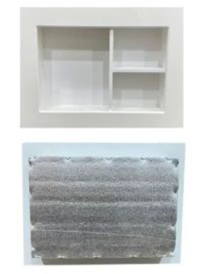 A luxurious air conditioner cover shelf that complements every corner of your home, designed to give you a sophisticated and clean look. - Image 1