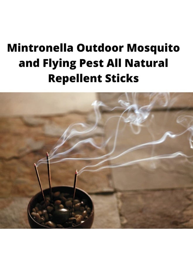 Farm Raised Candles  100 USA Made Mosquito Patio Sticks - Natural - Gnats Repellent - Fly Sticks - Mosquito Repellent Outdoor Patio Sticks Mintronella Incense Mosquito Repellent Incense Stick - Image 2