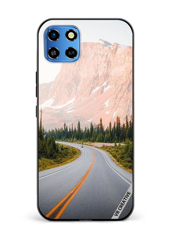 VR CREATIVE Protective Case Cover For Infinix Smart 6 HD Adventure Road Design Multicolour - Image 1