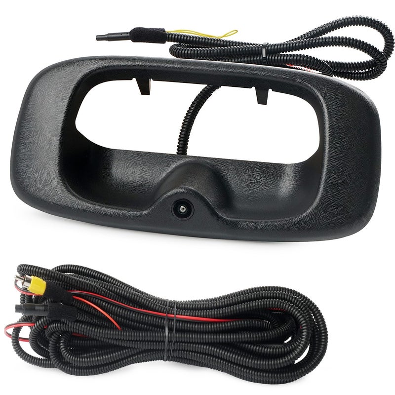 BELKEBIR Tailgate Handle Backup Camera Compatible with 19992006 Chevy Silverado GMC Sierra 1500 2500 3500 HD Waterproof Reversing Rear View Back Up Camera Tailgate Handle Backup Kit Replaces 15228541 - Image 2