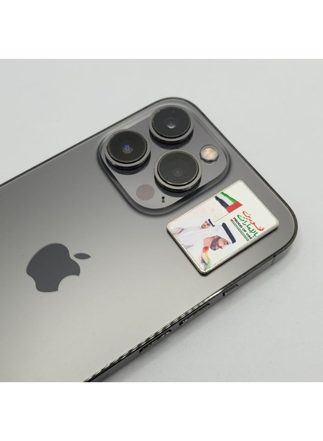 Acnor We proud Of UAE Leader MBZ Quote Metal Sticker –Arabic Calligraphy Emirates Design .Premium Quality Metal for Mobile, Laptop,Accessories Fans Display for I pad,Walls, - Image 4