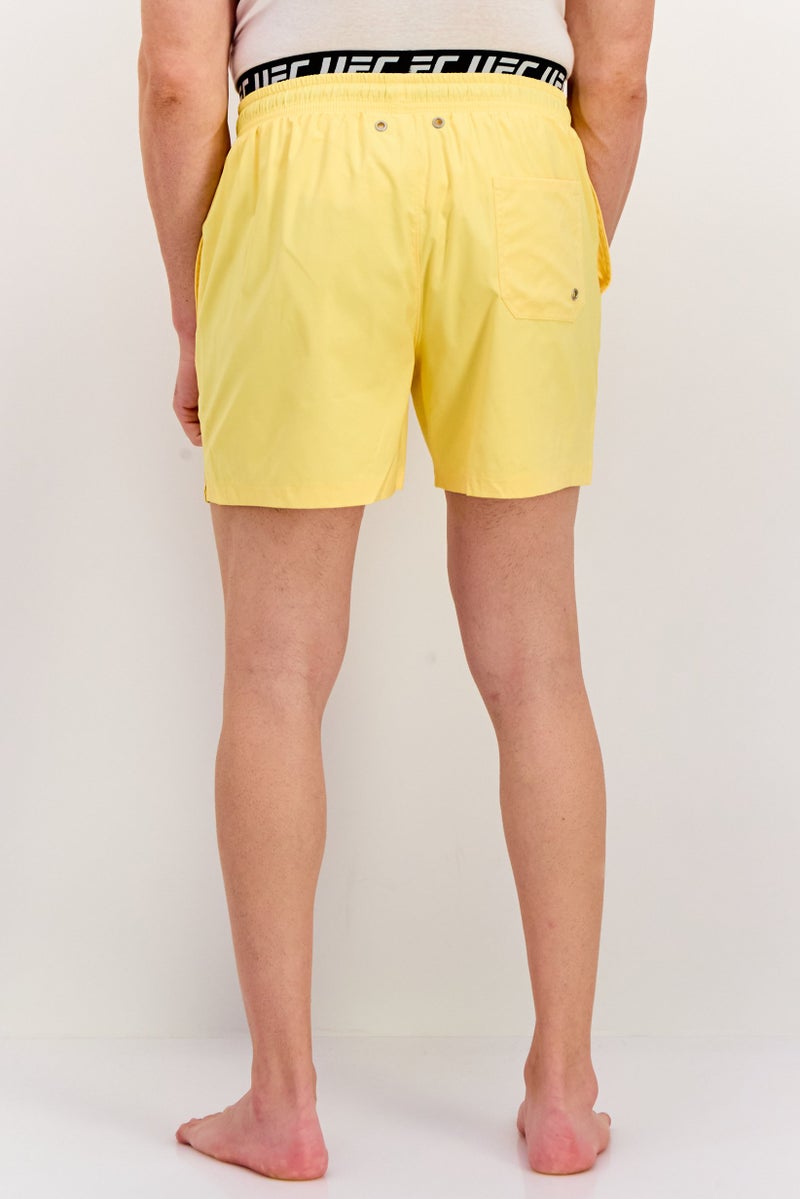 Ufc Men Brand Logo Board Shorts, Yellow - Image 2