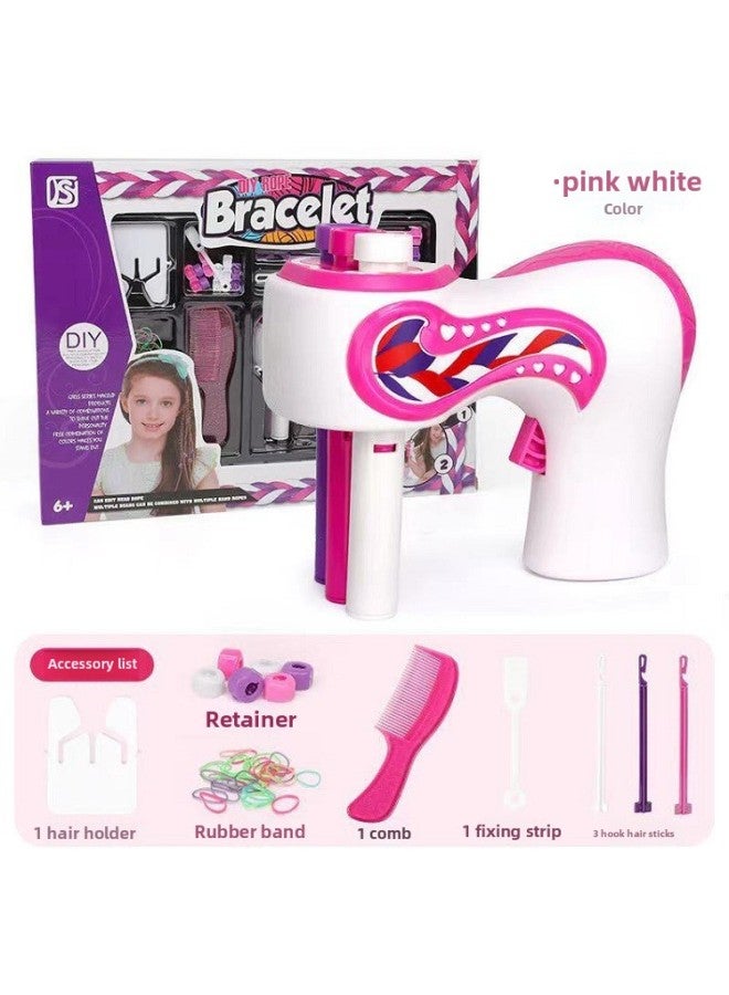 إسكدنيا لعبة تجديل الشعر الكهربائية ذات الثلاث خصلات من إكسبلوشنز جديلة متسخة وربطة شعر وربطة شعر للأطفال - المواصفات: صندوق كبير لضفائر الشعر - Image 2