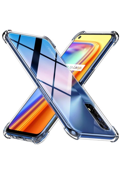 Ten Tech Transparent cover with anti-shock corners made of heat-resistant polyurethane for Realme 7 – Transparent Oppo
