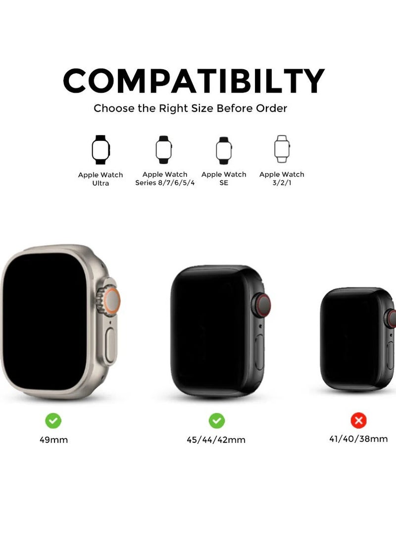 JAJEEK Stainless Steel Strap for iWatch 49mm, 46mm, 45mm, 44mm, 42mm – Silver Metal Replacement Band for Apple Watch Ultra 3, Ultra 2, Ultra, Series 10, 9, 8, 7, SE, 6, 5, 4, 3, 2, 1 – Durable, Adjustable, Stylish Design - Image 3