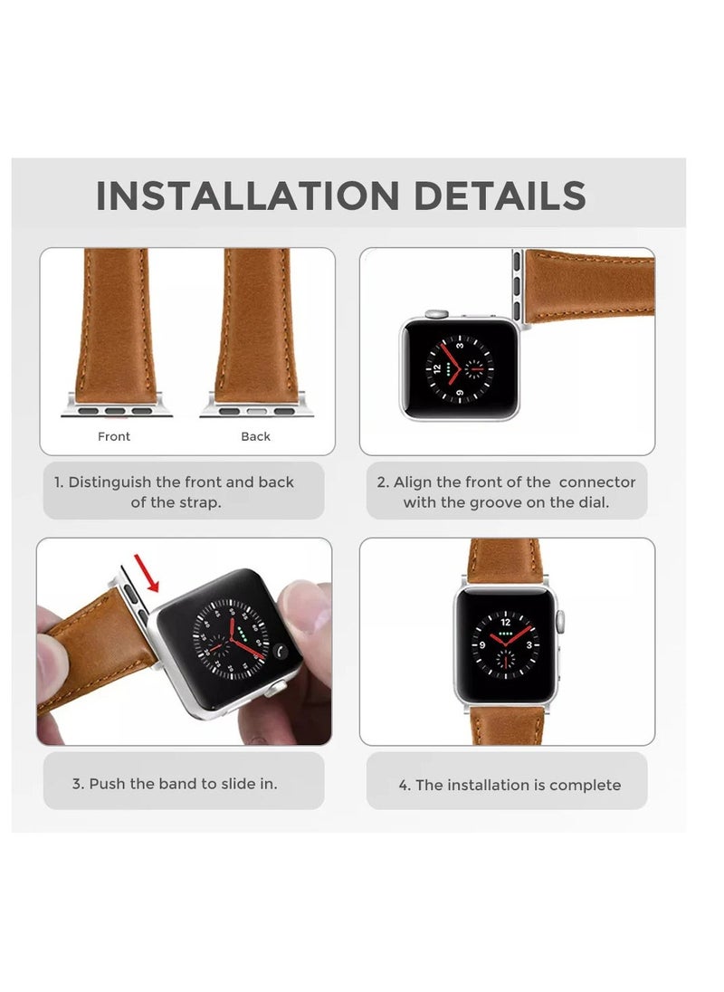 JAJEEK Stainless Steel Strap for iWatch 49mm, 46mm, 45mm, 44mm, 42mm – Silver Metal Replacement Band for Apple Watch Ultra 3, Ultra 2, Ultra, Series 10, 9, 8, 7, SE, 6, 5, 4, 3, 2, 1 – Durable, Adjustable, Stylish Design - Image 4