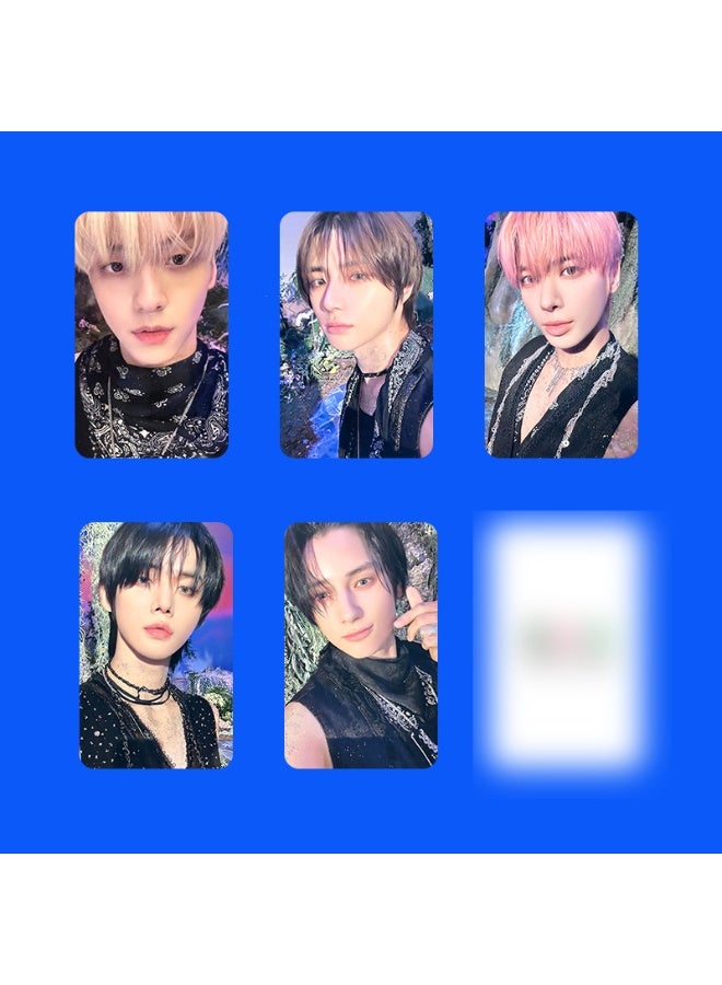 NIBEMINENT 5 Pcs Kpop TXT TEMPTATION Lomo Cards Card For Fans Collection Gifts
